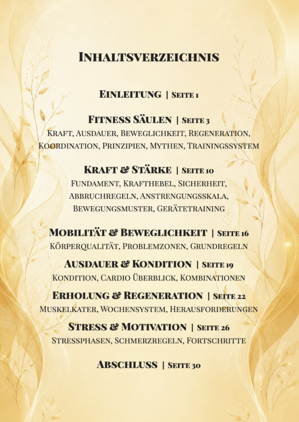 FITNESS & BEWEGUNG