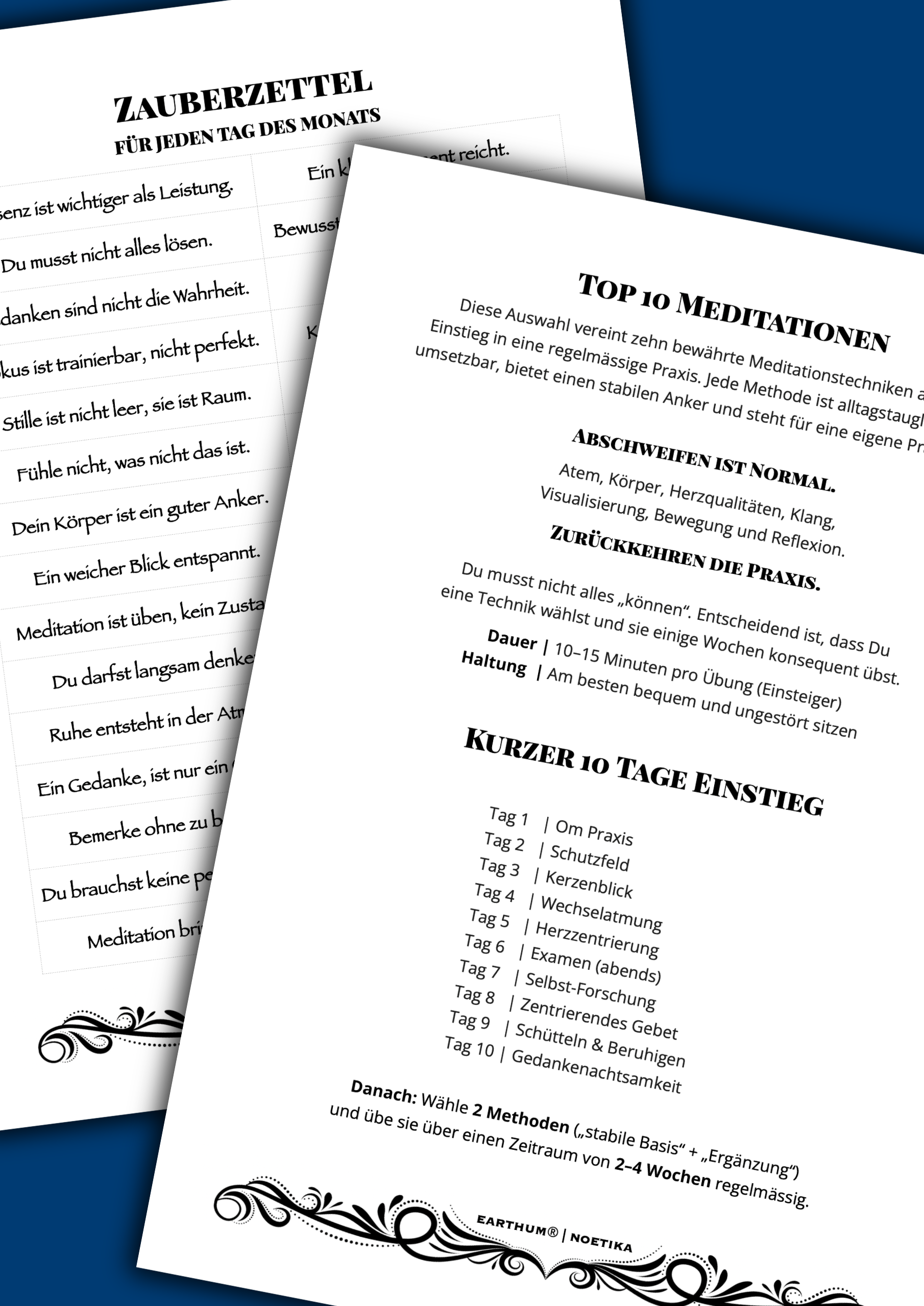 Liste der Meditationen