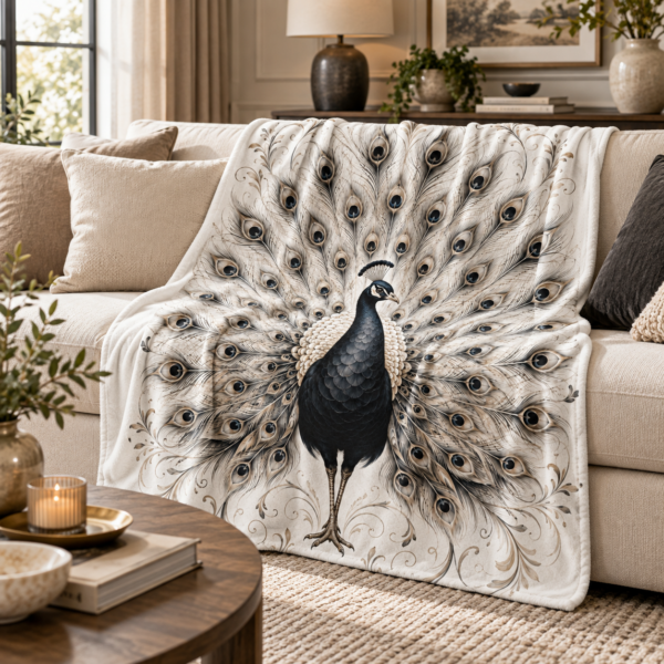 SHERPA FLEECE DECKE | PFAU HELL