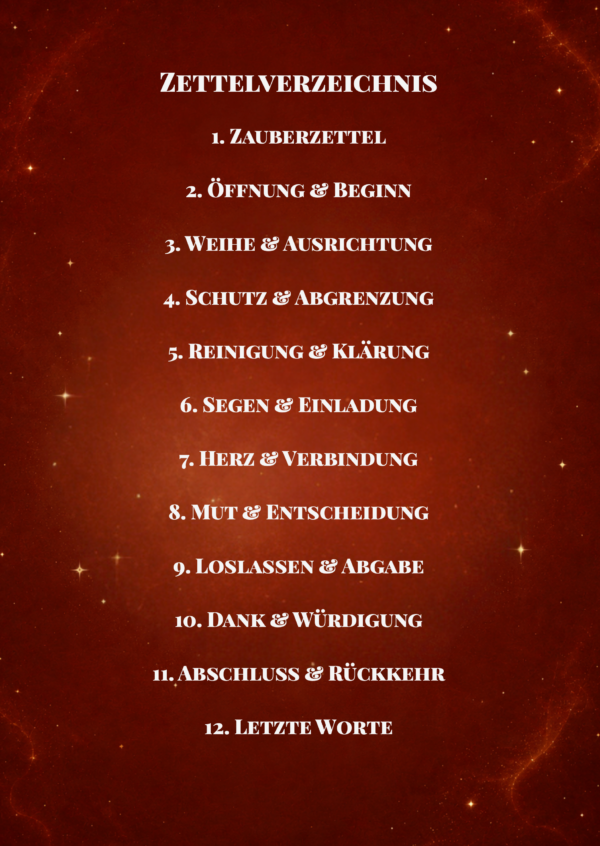 RITUALIS 100 ZAUBERZETTEL