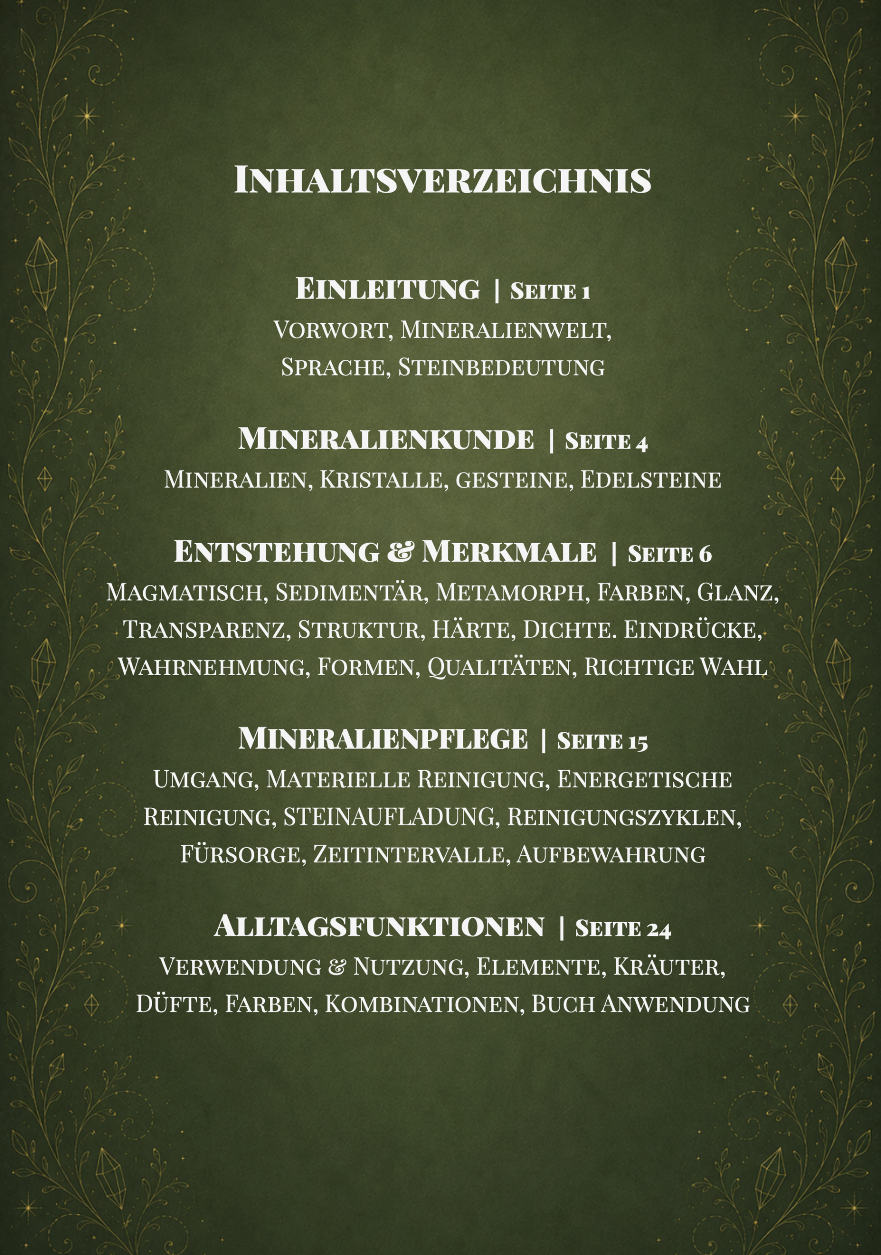 Welt der Mineralien