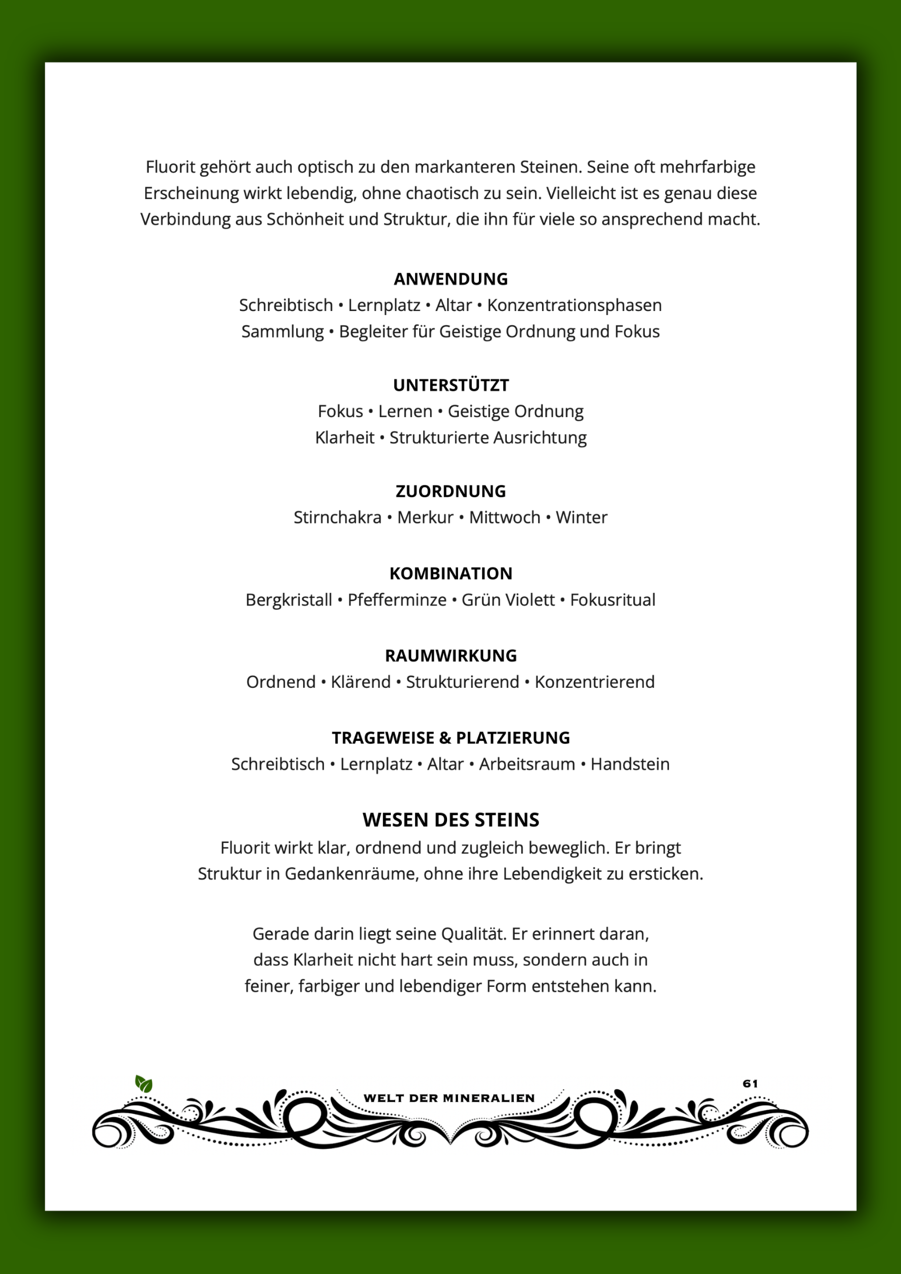 Welt der Mineralien